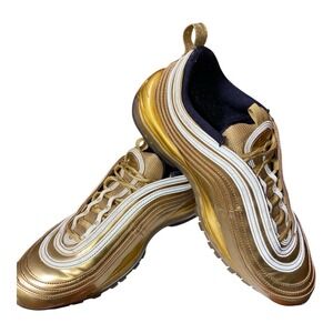 Nike Air Max 97 OG QS Metallic Gold Mens Sz 10 Running  Shoes 90s Retro 2019